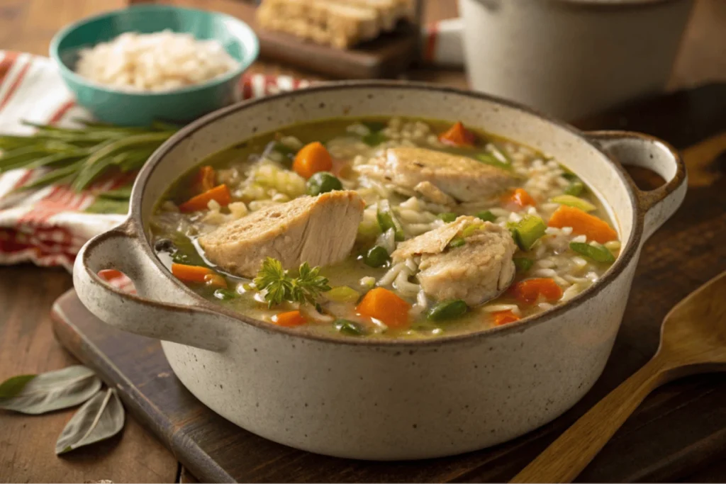 Grandma's chicken rice soup