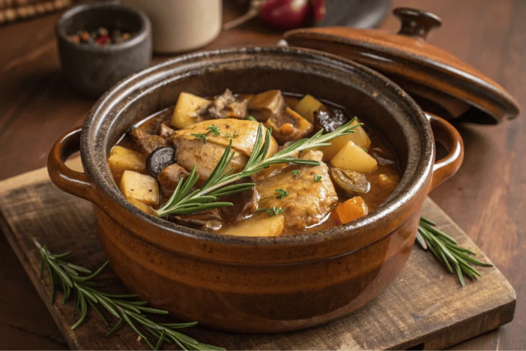 Chicken Mushroom Potatoes Rosemary Crock Pot Recipe: A Flavorful, Easy Meal