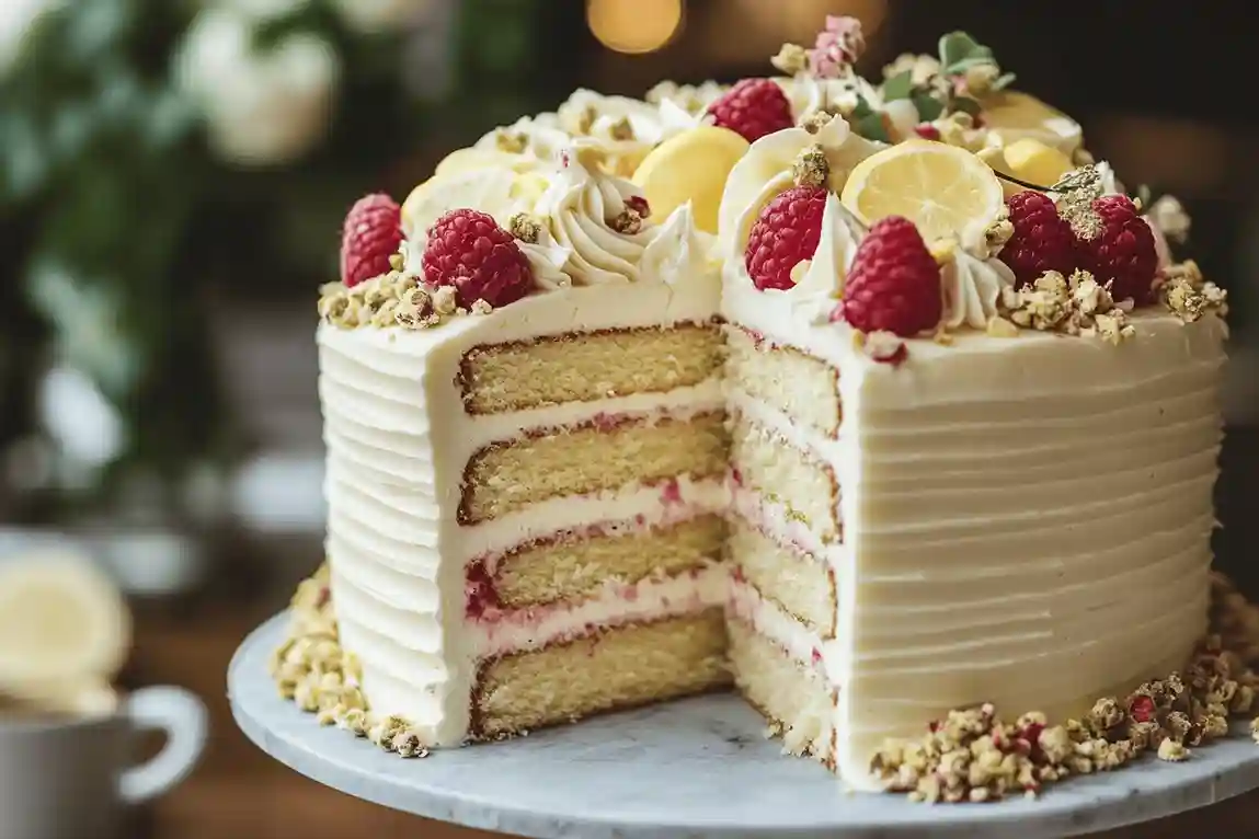 A_beautifully_decorated_white_chocolate_cake
